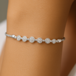 Reagan 0.5ct Natural Diamond Adjustable Bracelet in 9ct White Gold - Image 2