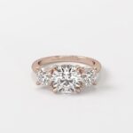Side Stone Three Stone Ring