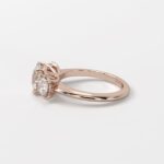 Side Stone Three Stone Ring - Image 3