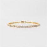 Luna 5 Carat Lab Grown Diamond Classic Tennis Bracelet in 18ct Yellow Gold