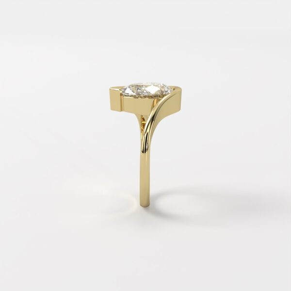 Mikaela | Elegant Designer Diamond Bezel Ring - Image 4