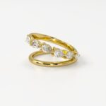 Scarlett | Asymmetrical Twin Band Diamond Ring