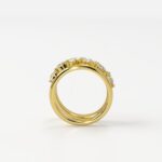 Scarlett | Asymmetrical Twin Band Diamond Ring - Image 2