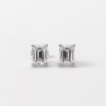 Zara 1.5 Carat Emerald Diamond Stud Earrings