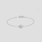 Samantha Bezel Set 0.15ct Natural Round Diamond Bracelet in 9ct White Gold